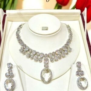 Silver Polish Antique Necklace Set