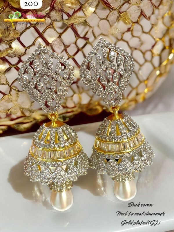 Long Silver Pallates Earrings