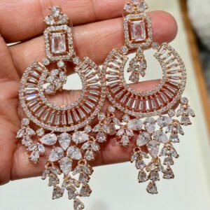 Round Circle Long Earrings