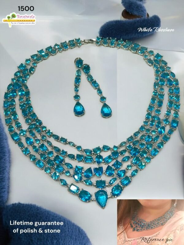 Blue Necklace Design Sets