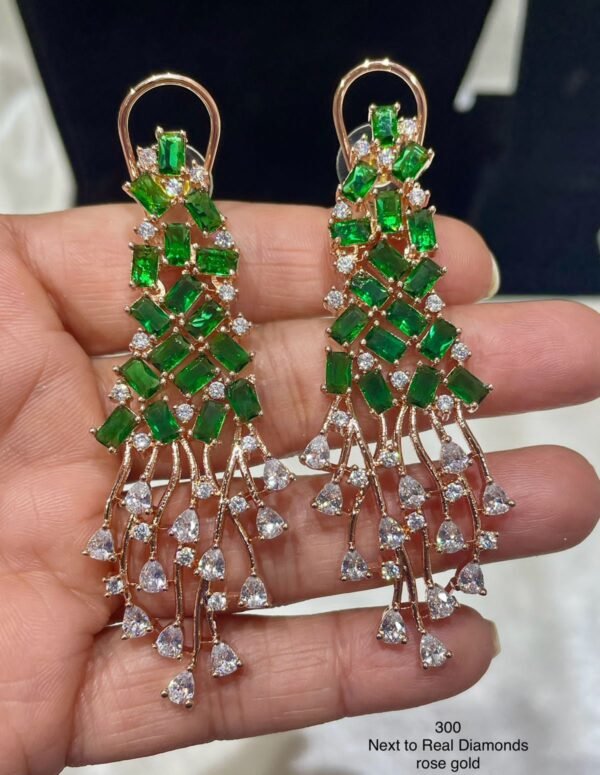Long AD Rosegold Earing