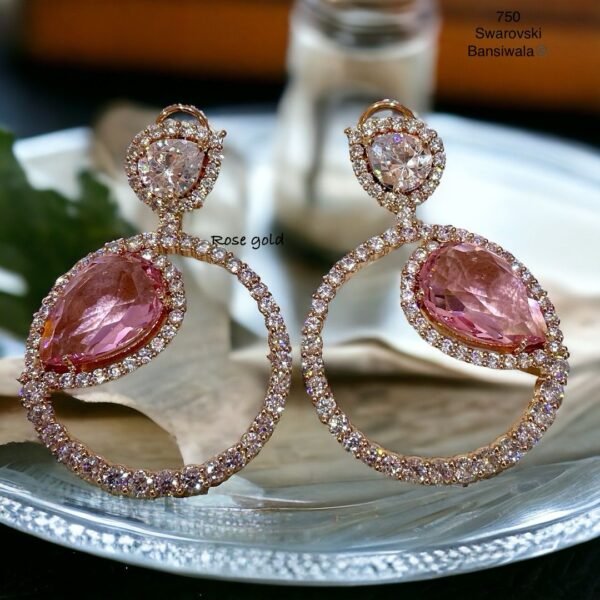 Swarovski AD Rosegold Earing