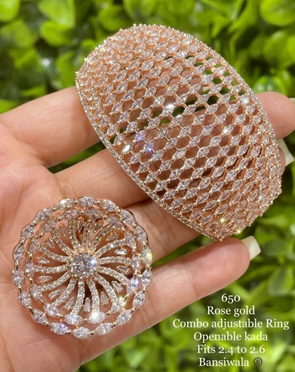 AD Combo Adjustablr Bracelet And Ring