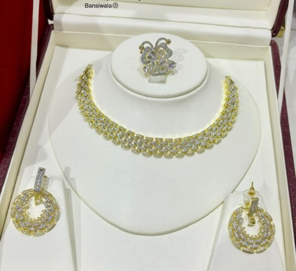 Necklace Set With Adjustable Ring