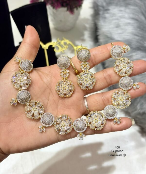 AD Necklace Set GJ Polish