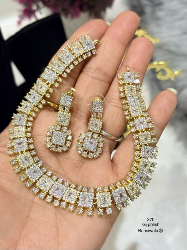 AD Necklace Set GJ Polish