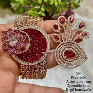 AD Combo Adjustablr Bracelet And Ring