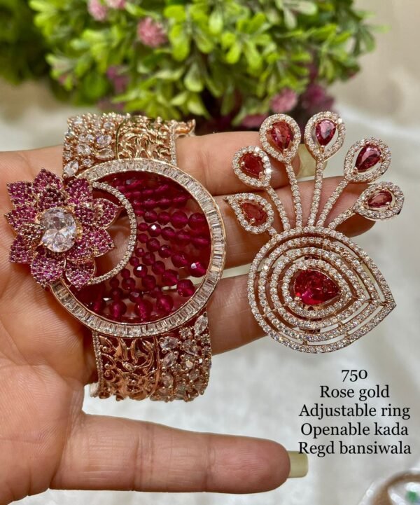 AD Combo Adjustablr Bracelet And Ring