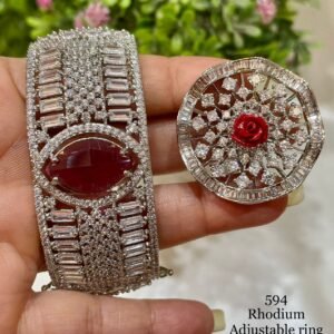 AD Combo Adjustablr Bracelet And Ring
