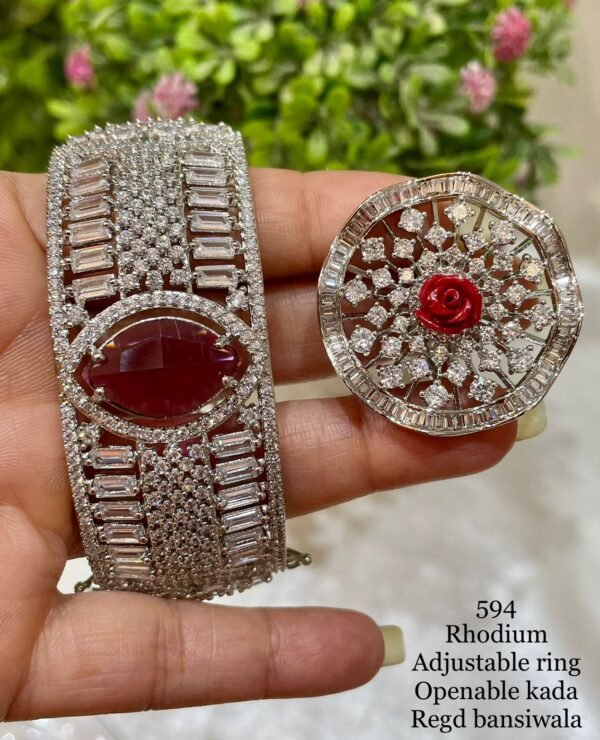AD Combo Adjustablr Bracelet And Ring
