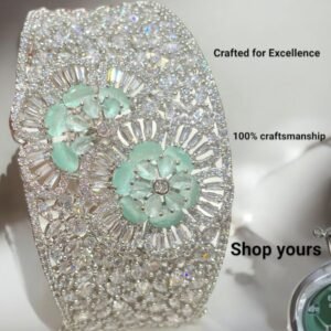 AD Adjustable White Rhodium Bracelet