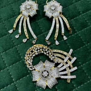 Gold plated AD Pendant Set